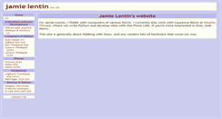 Desktop Screenshot of jamie.lentin.co.uk