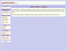 Tablet Screenshot of jamie.lentin.co.uk